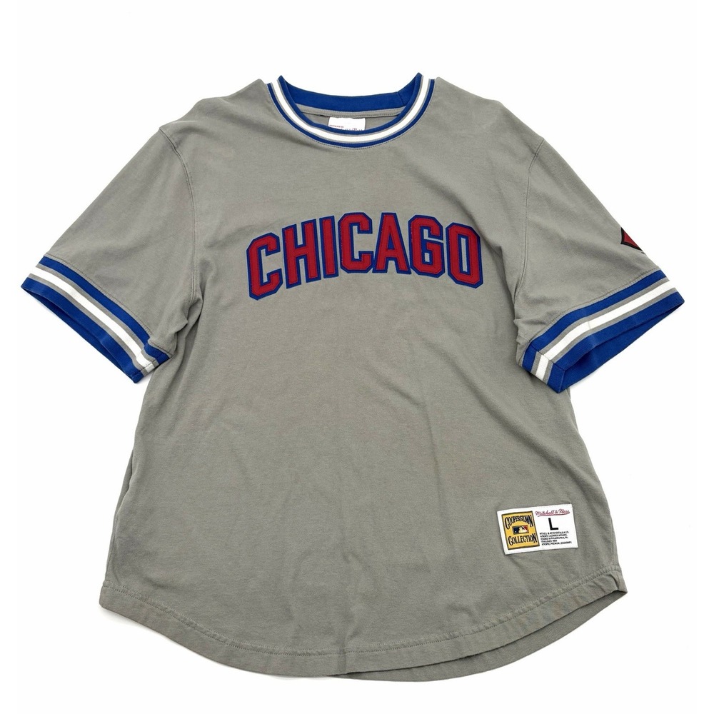 Chicago Cubs Mitchell & Ness Cooperstown Wild Pitch Jersey Shirt Men's LARGE